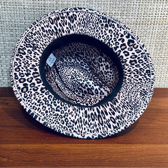 🌟2xHP🌟NWOT Animal Print Flannel Adjustable Wide Brim Fedora - Picture 7 of 12